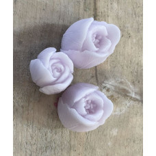 3 Zeepjes in de vorm van een tulp lila geur lavendel