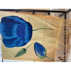 Irene tulpen sjaal geel blauw 6